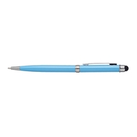 Aluminum ballpoint pen with twist-action mechanism and stylus tip.... from...