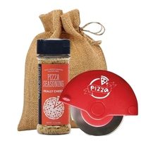Pizza Cutter and Seasoning Kit