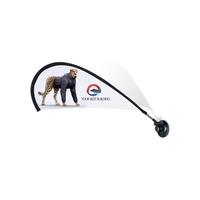 12''x24'' Single-Sided Teardrop Suction Cup Mini Flag