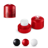 1.5" x 1.38" ABS plastic applicator with SPF15 vanilla-scented lip balm.......