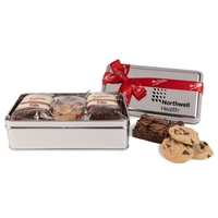 Mrs. Fields® Double Fudge Brownie and Cookie Tin... from ASI 44900 NC Custom...