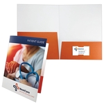 Presentation folder with tall and regular pocket