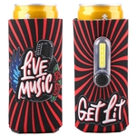 Full Color 12 oz Slim Torch Can Cooler