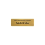 3" W x 1" H - Metal Name Badge