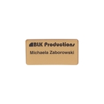 3" W x 1.5" H - PVC Name Badge
