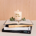 Double Old Fashioned Glass Candle - Direct Print