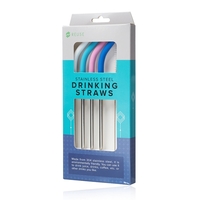 4-piece stainless steel straw pack with brush.... from ASI 39552 BEL Promo