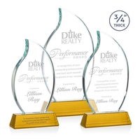 The Croydon award features a beautiful 3/4" thick Starfire Crystal to... from...