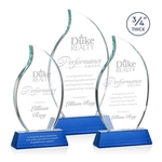 Croydon Flame Award on Newhaven Base - Blue