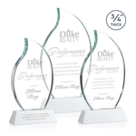 Croydon Flame Award on Newhaven Base - White