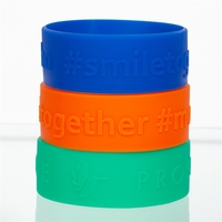 Silicone awareness wristband with embossed design.... from ASI 62088...