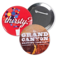 3" round celluloid button with safety pin back and full color... from ASI...