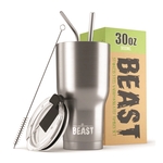 Greens Steel® 30 oz Beast Insulated Tumbler with Straw