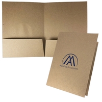 Quick-Ship Recycled Eco Folder Foil Stamped on 100% PCW