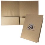 Quick-Ship Recycled Eco Folder Foil Stamped on 100% PCW