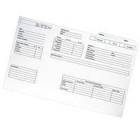 Legal file folder with third tab position
