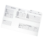 Legal file folder with third tab position