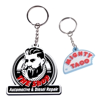 Molded PVC key tag in 3.5" sizes with short chain and... from ASI 62088...