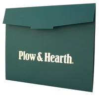 Portfolio certificate cover. Wrap-around cover with self-forming easel.......