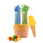 Ice Cream Bowl with Spoon & Toppings