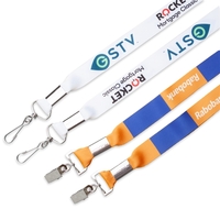 Double ended 36" polyester lanyard in 1" widths with choice of... from ASI...