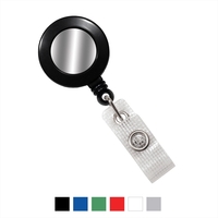 1.25" x 3.12" round plastic badge reel with 34" cord and... from ASI 62088...