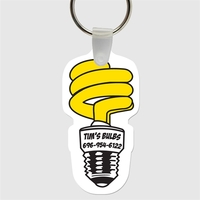 Spiral Light Bulb Key Tag