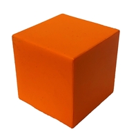 Stress Reliever in shape of Cube in the color Orange.... from ASI 74779 O & S...