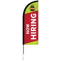 6' Single Reverse Portable Half Drop Banner w/ Hardware Set