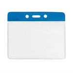 Horizontal Color Bar Vinyl Badge Holder (1 Color Imprint)