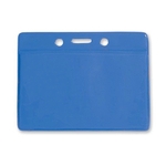 Horizontal Colored Vinyl Badge Holder (1 Color Imprint)