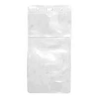 Vertical Clear Vinyl Multi-Badge Holder (1 Color Imprint)