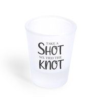 1.5 oz. custom printed frosted shot glasses.... from ASI 92531 Unique Custom...