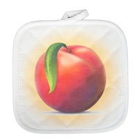 8" custom printed pot holder with heat-resistant silver back side.... from...