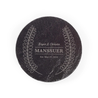 9.8" round slate board with engraving.... from ASI 92531 Unique Custom...