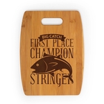 9" x 11.8" Barrel Shaped Bamboo Cutting Board