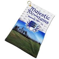 11" x 18" custom printed golf towel with grommet and clip.... from ASI 92531...