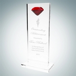 Tower Award with Red Diamond Accent