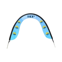 Arch-shaped starting gate with fiberglass poles and solid steel base.... from...