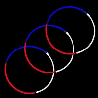 Popular Premium Glow Necklace Tricolor 22" For Night Events