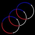 Popular Premium Glow Necklace Tricolor 22" For Night Events