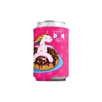 Can cooler made of laminated open cell foam with sublimation printing.......