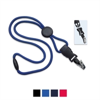 DTACH 36" 1/4" wide polyester lanyard with bulldog clip attachment.... from...