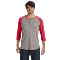 Alternative Unisex Eco-Jersey™ 3/4-SleeveRaglan Henley... from ASI 34063...