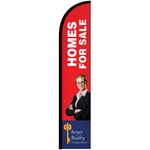 10' Digitally Printed Single Reverse Half Drop Banner