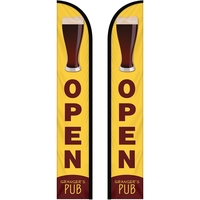 12' Double Sided Custom Portable Half Drop Banners... from ASI 80228 Quinn