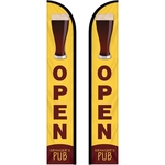 12' Double Sided Custom Portable Half Drop Banners