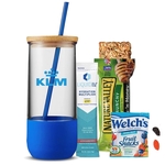 Tumbler with Straw, Liquid IV & Snacks