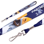 3/4" USA Made Dye Sublimated Lanyard