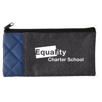 9" x 4 3/4" school pouch with zipper closure.... from ASI 52840 Evans...